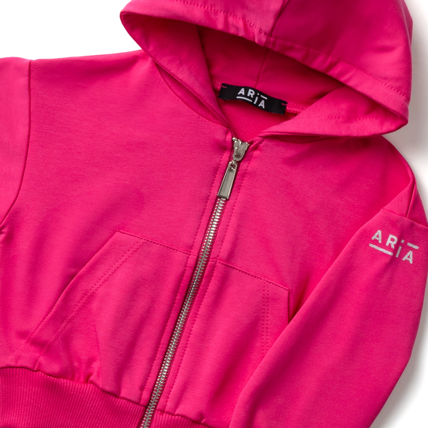 BIMBA – FELPA CORTA CON CAPPUCCIO E ZIP