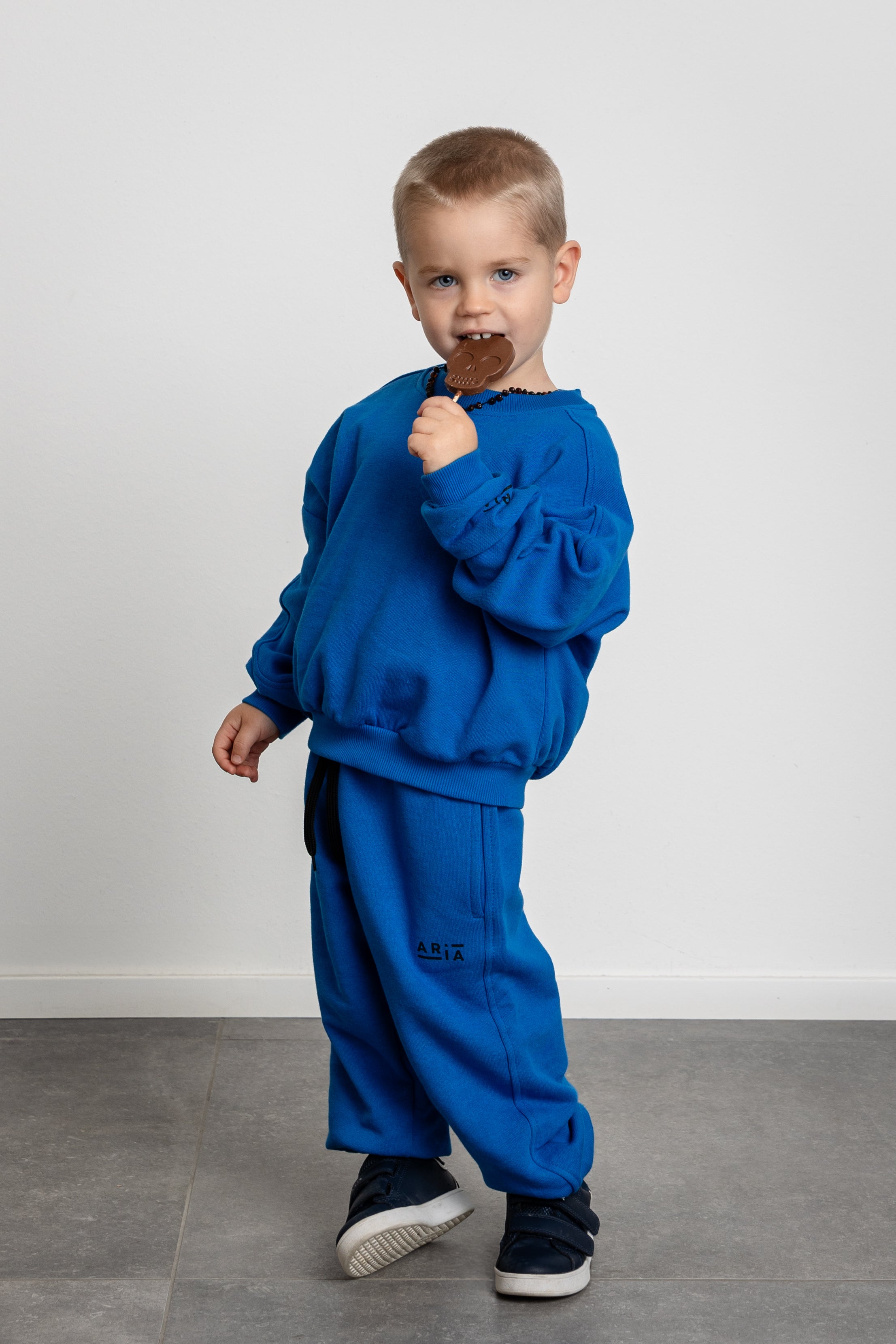 BIMBO FELPA 100% COTONE GIROCOLLO OVERSIZE