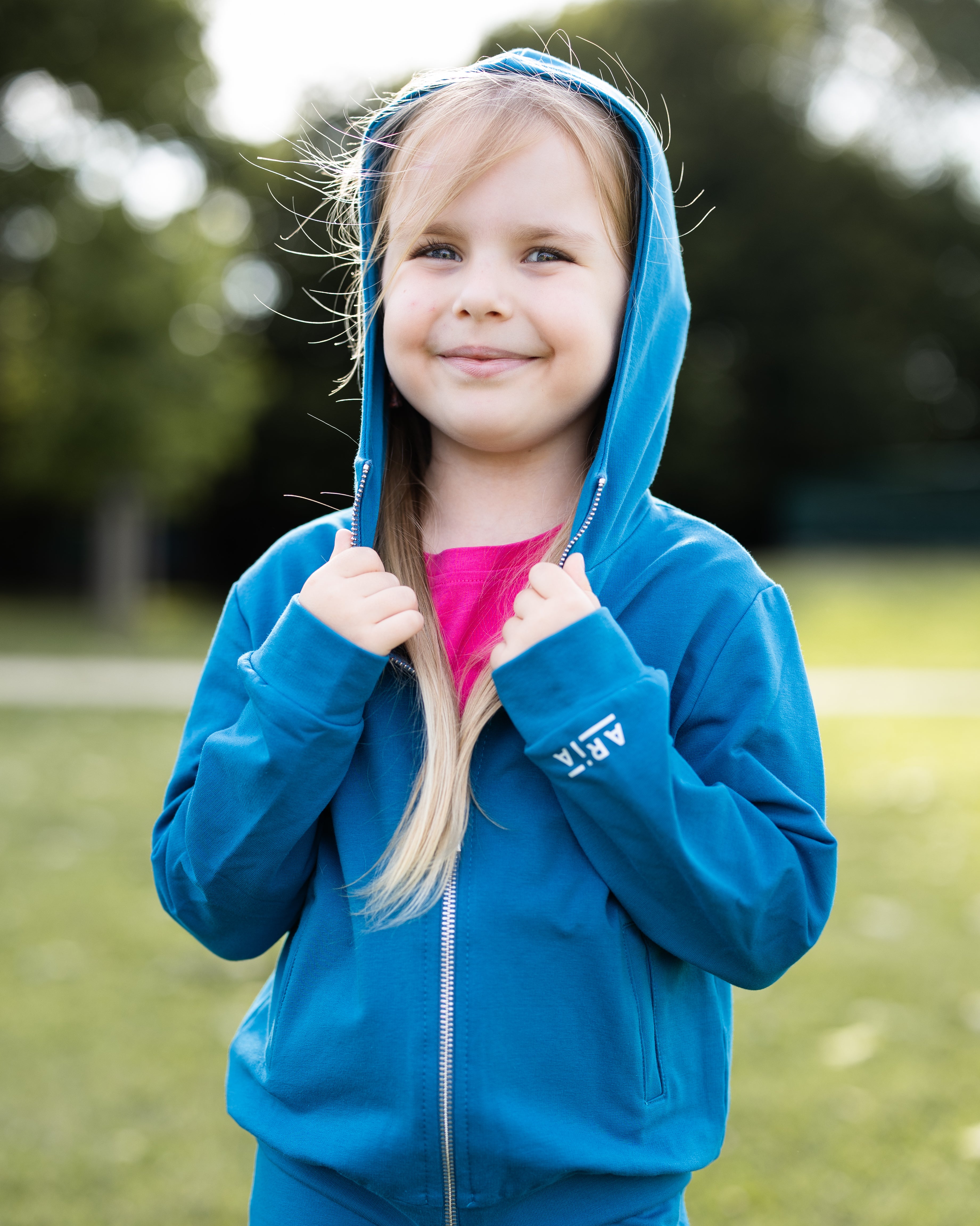 BIMBA – FELPA CON ZIP E TASCHE