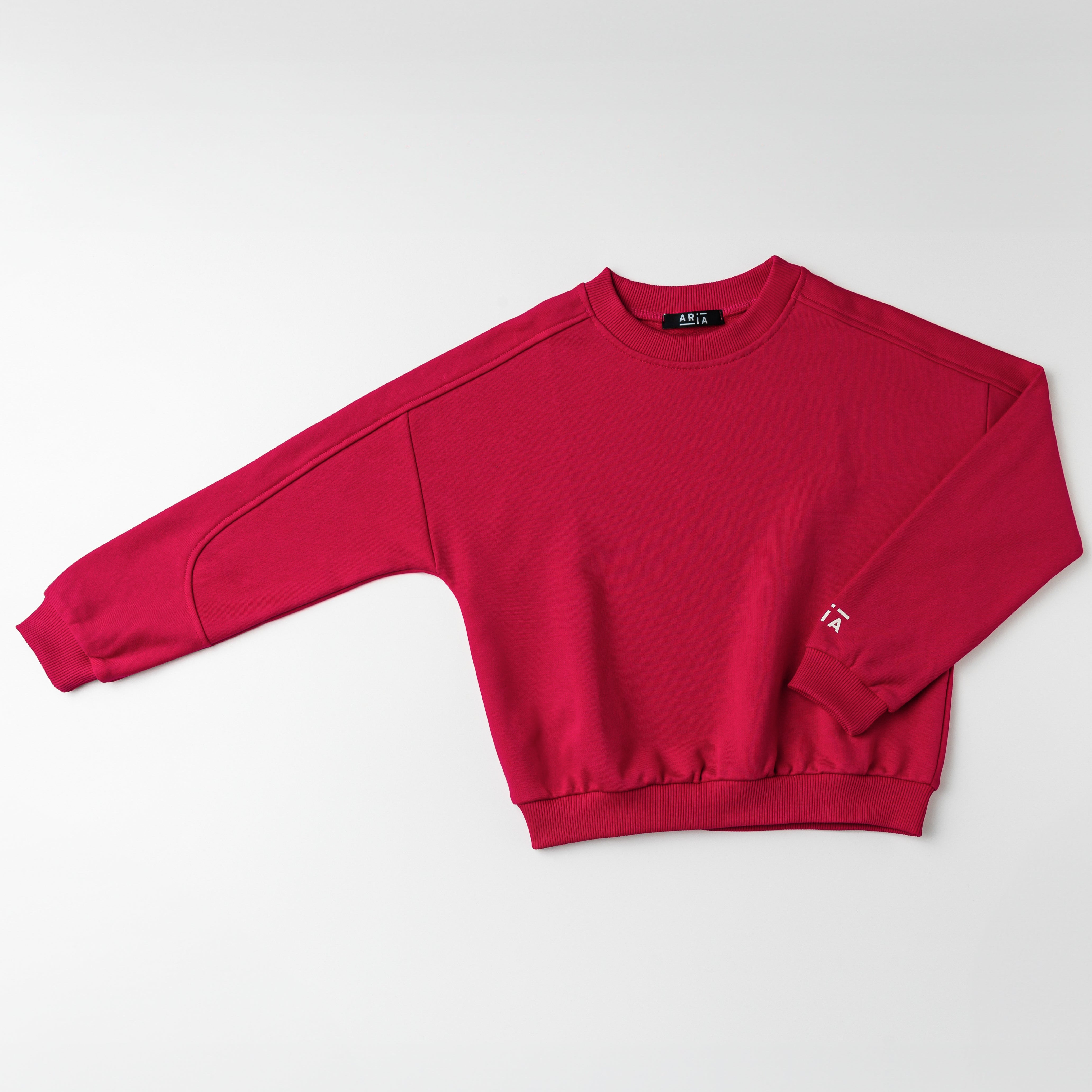 RAGAZZA - FELPA 100% COTONE GIROCOLLO OVERSIZE