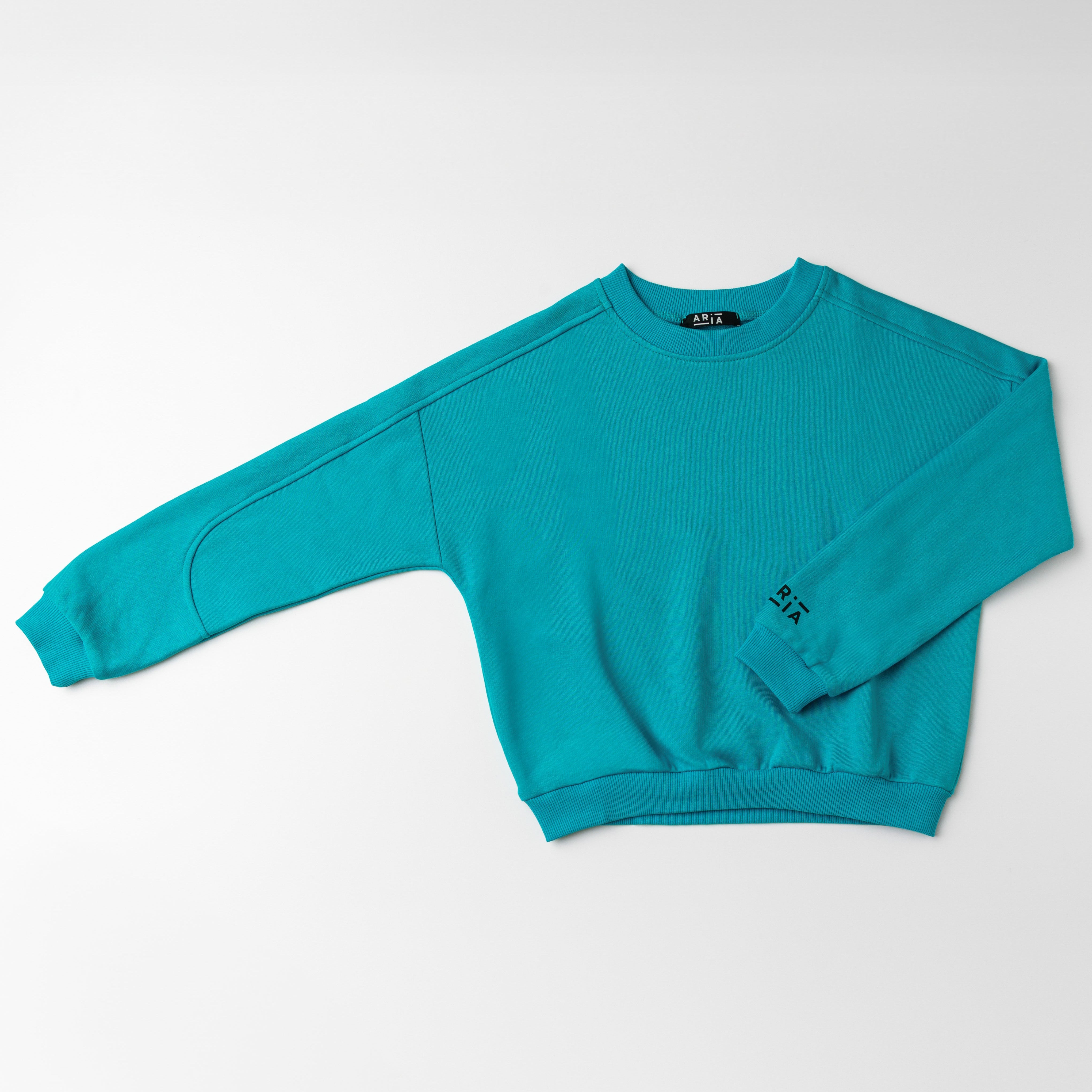 RAGAZZA - FELPA 100% COTONE GIROCOLLO OVERSIZE