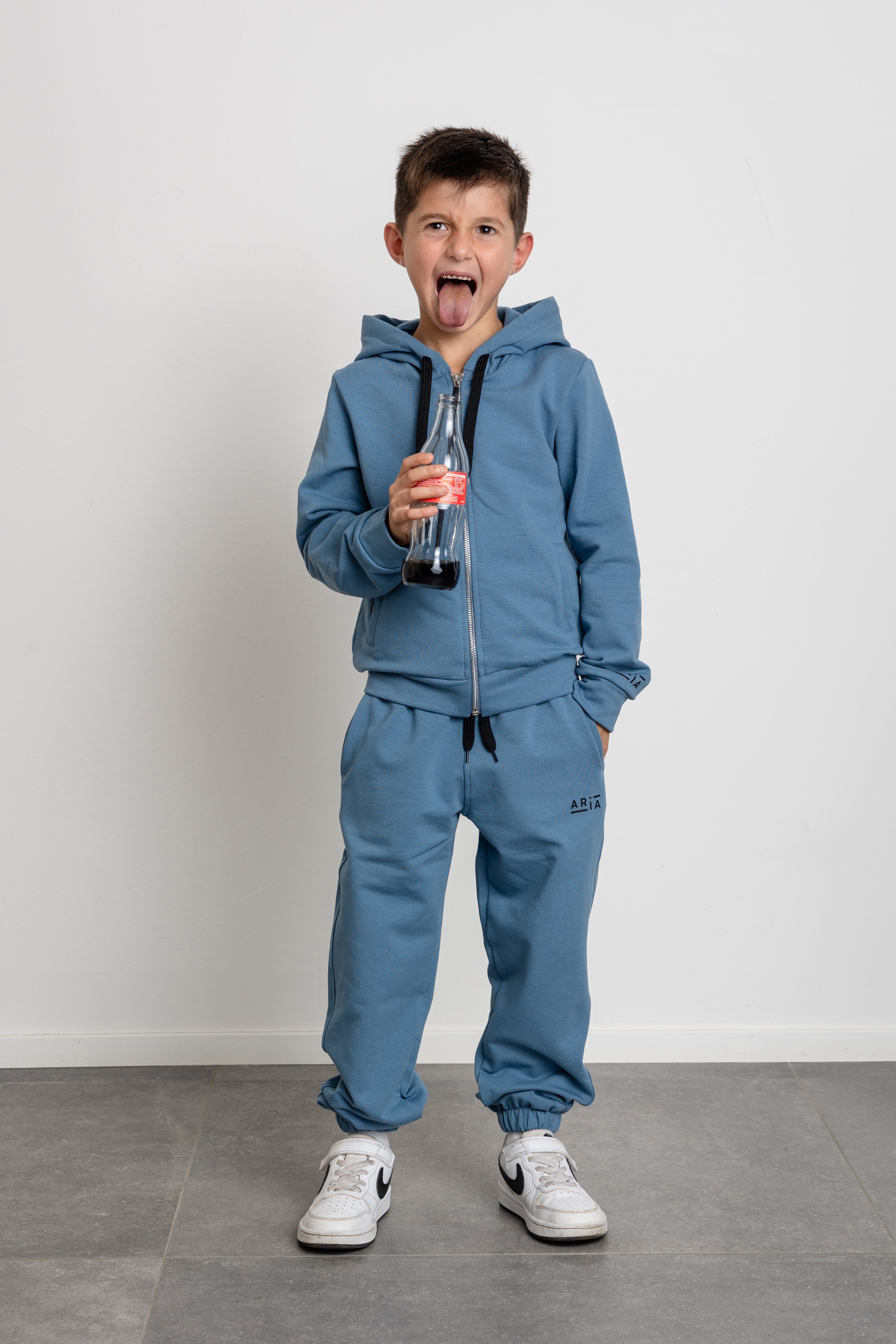 RAGAZZO - PANTALONE TUTA TESSUTO FELPATO CON ELASTICO SOTTO