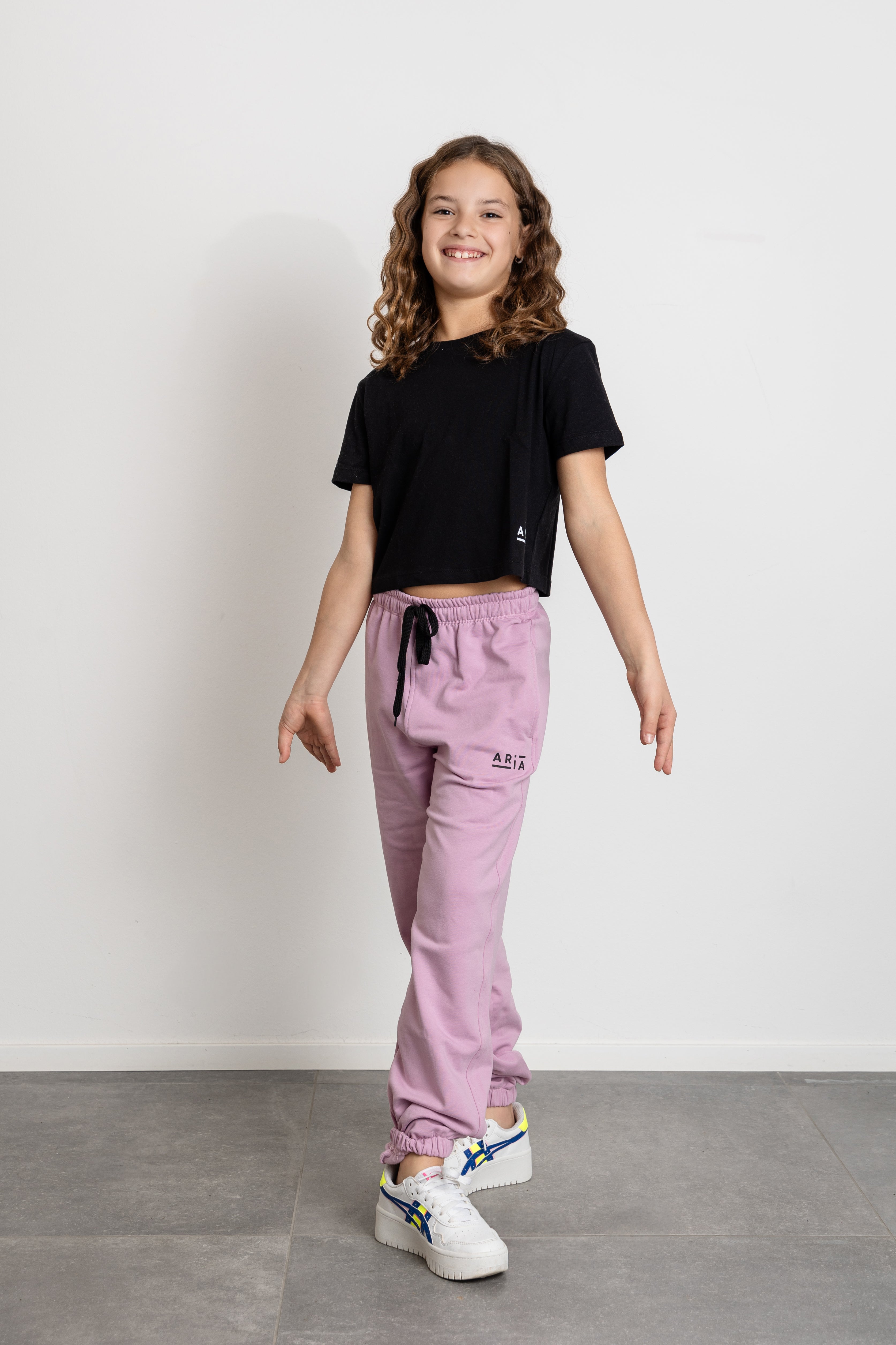 RAGAZZA - PANTALONE TUTA TESSUTO FELPATO CON ELASTICO SOTTO